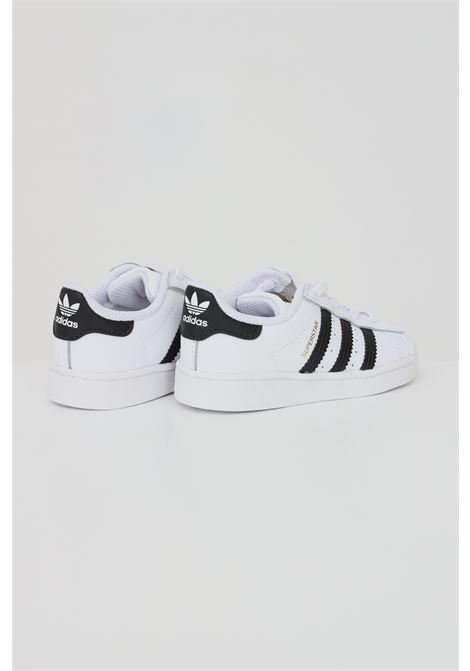 White Superstar sneakers for newborns ADIDAS ORIGINALS | FU7717.